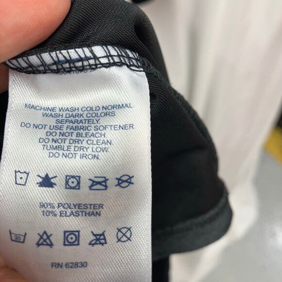 Land's End Womens 18 V-Neck Long Sleeve Black Velvet Shift Dress Classic - Picture 3 of 10